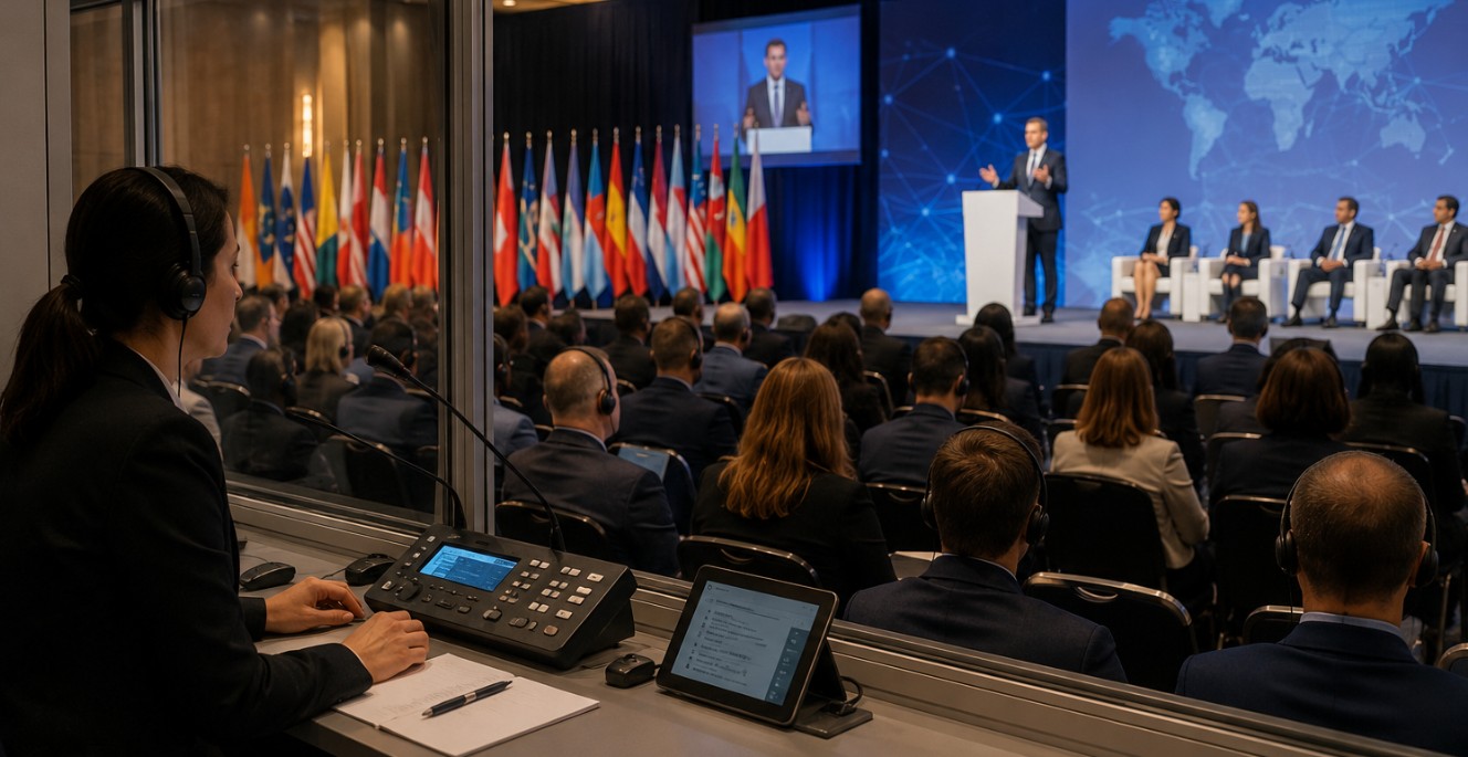 Diferencias entre interpretación presencial, remota e híbrida en eventos profesionales